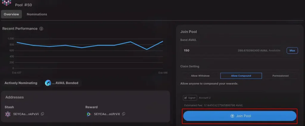 Join Your Chosen Pool