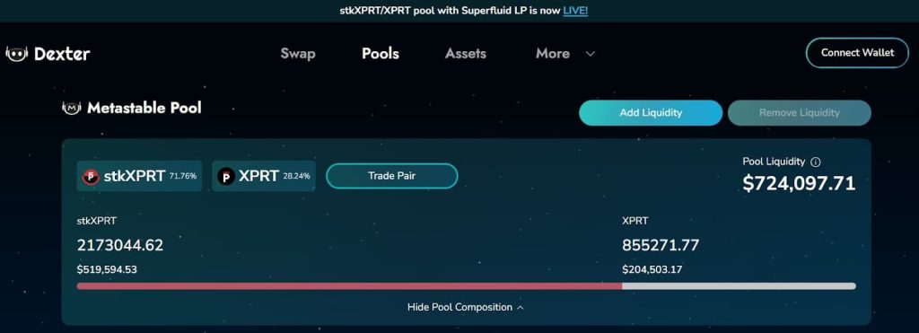 Persistence DEX Pools