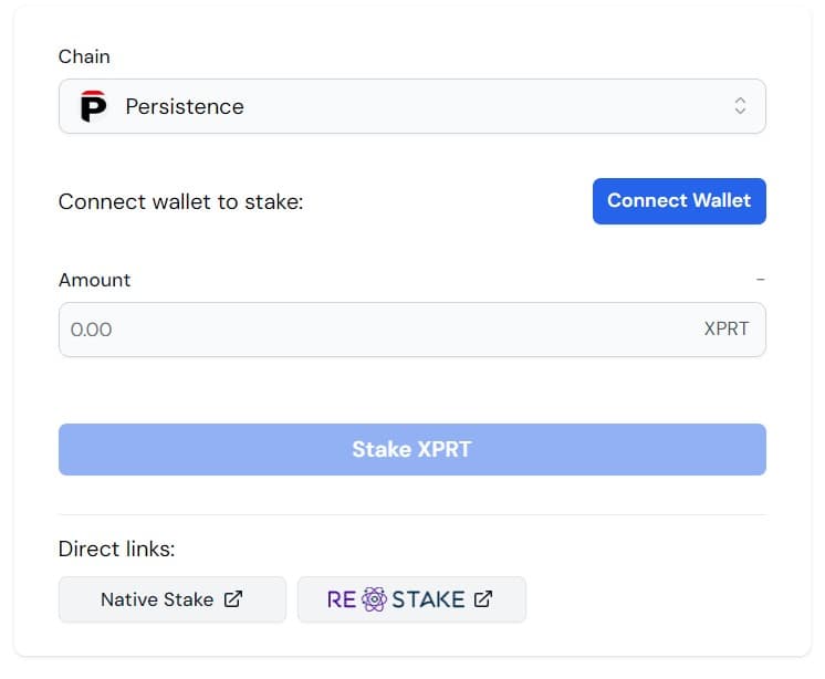 XPRT Staking