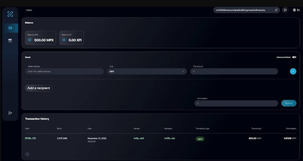 CrossFi Console