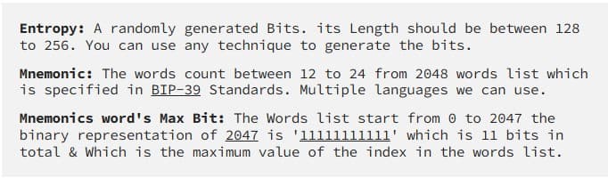 From Entropy to BIP39