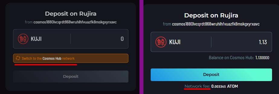Deposit on Rujira