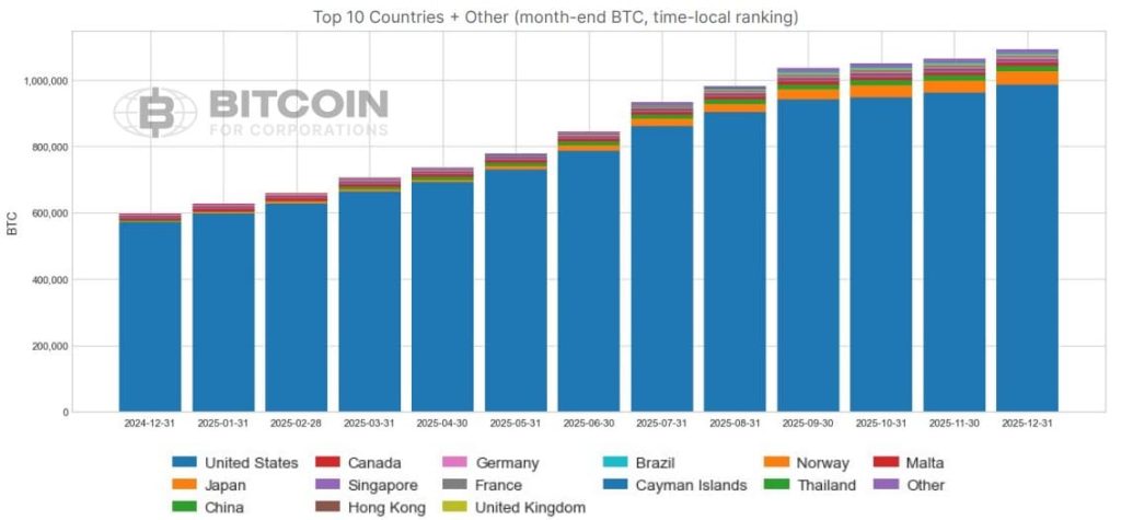Bitcoin holdings in 2025