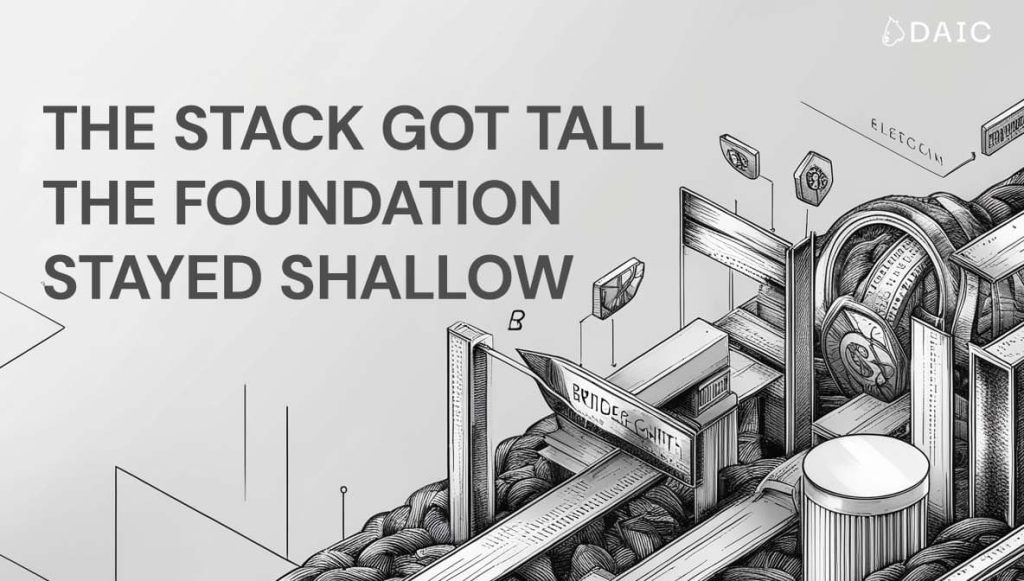 The Stack Got Tall. The Foundation Stayed Shallow.