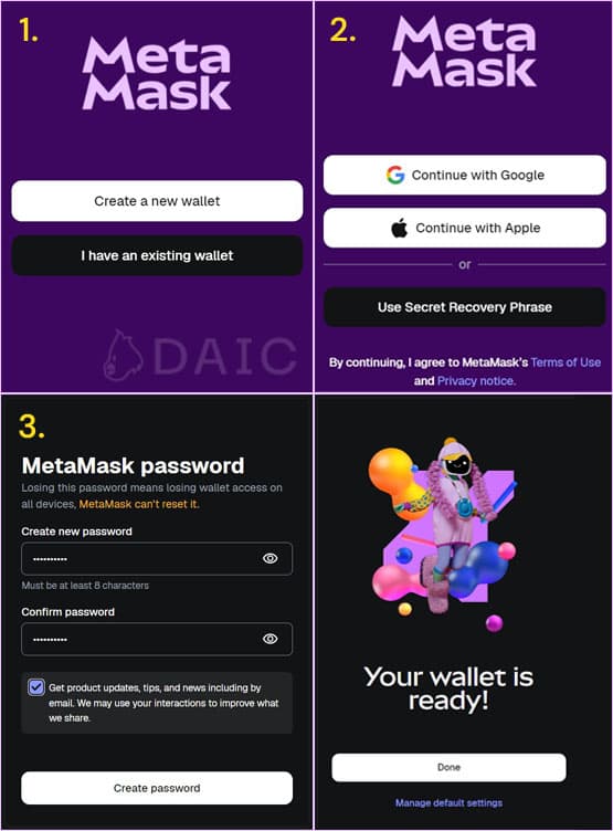 MetaMask Preparation