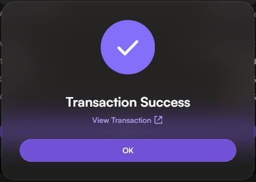 Transaction Success
