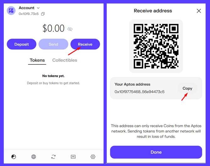 Fund Your Wallet with APT