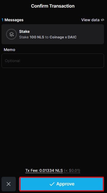 Confirm Transaction